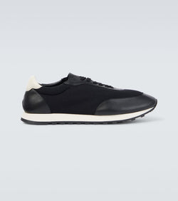 The Row Owen leather-trimmed sneakers