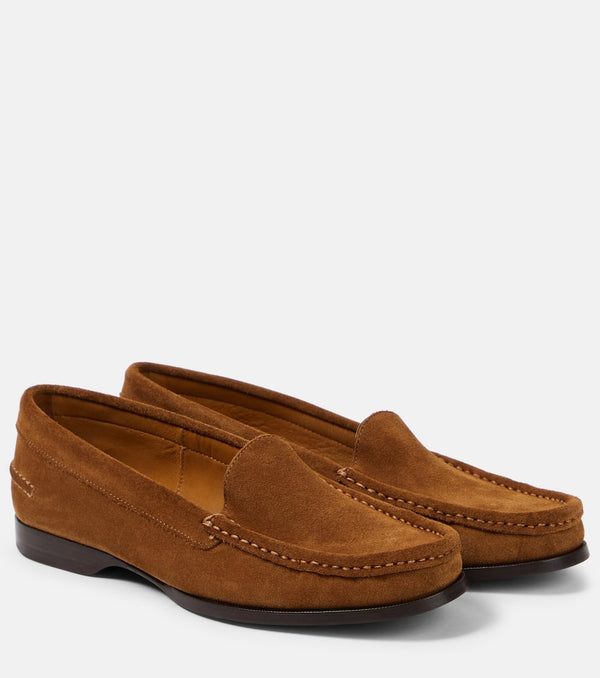 The Row Ruth suede loafers