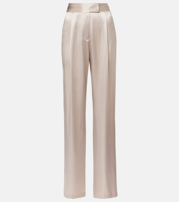 The Sei High-rise silk satin wide-leg pants