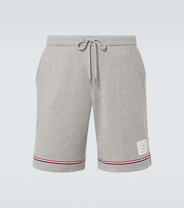 Thom Browne Striped mid-rise cotton shorts