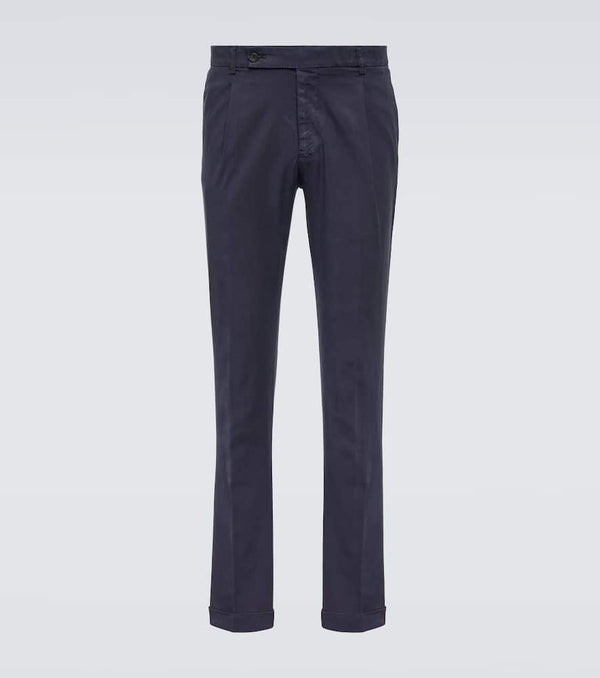 Thom Sweeney Mid-rise slim chinos