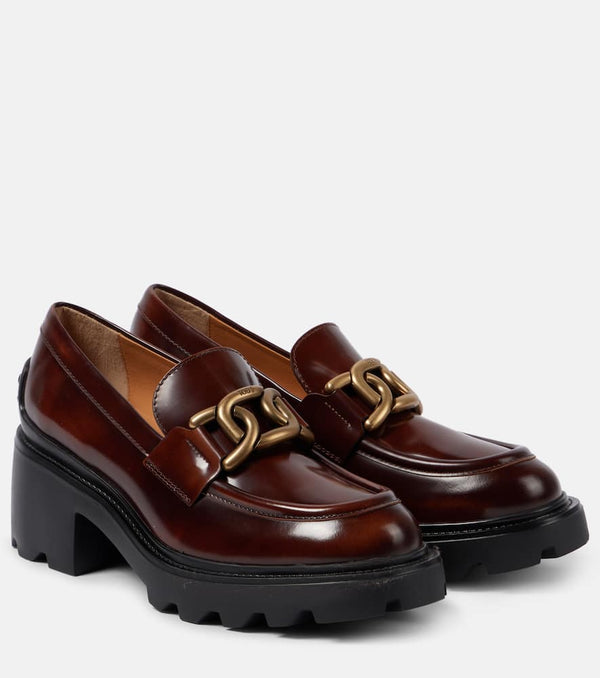 Tod's Leather loafer pumps