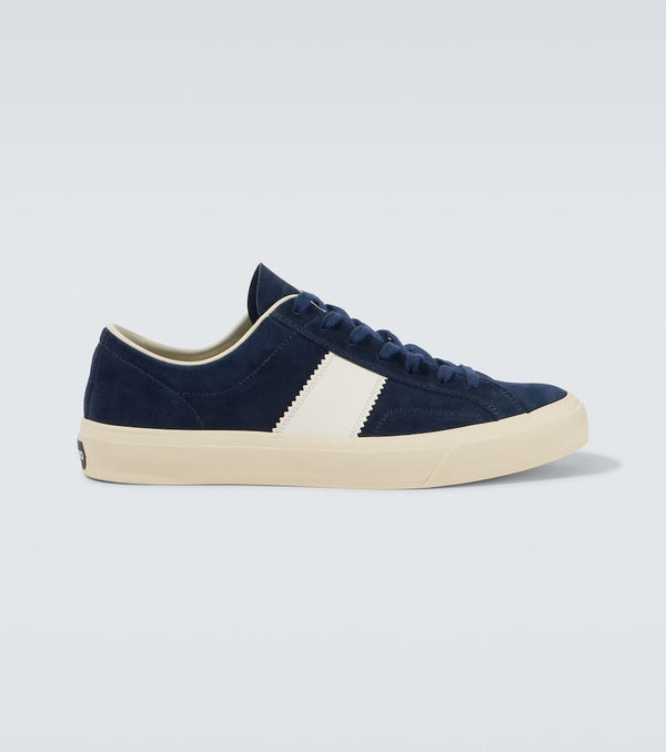 Tom Ford Cambridge leather-trimmed suede sneakers