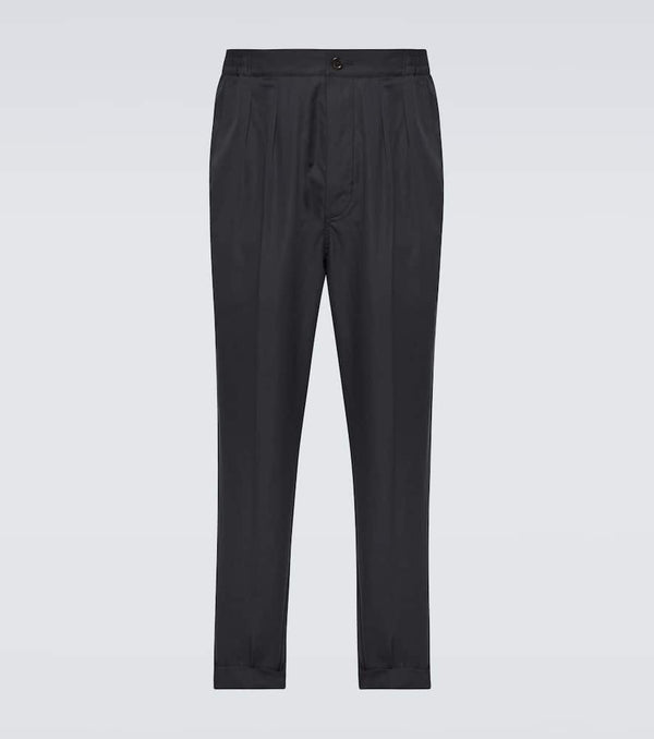 Tom Ford Cotton and silk straight pants