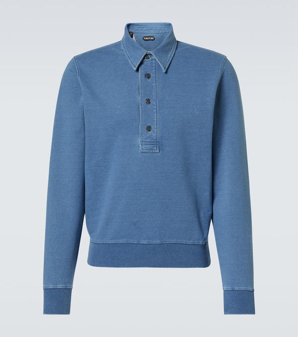 Tom Ford Cotton-blend polo shirt