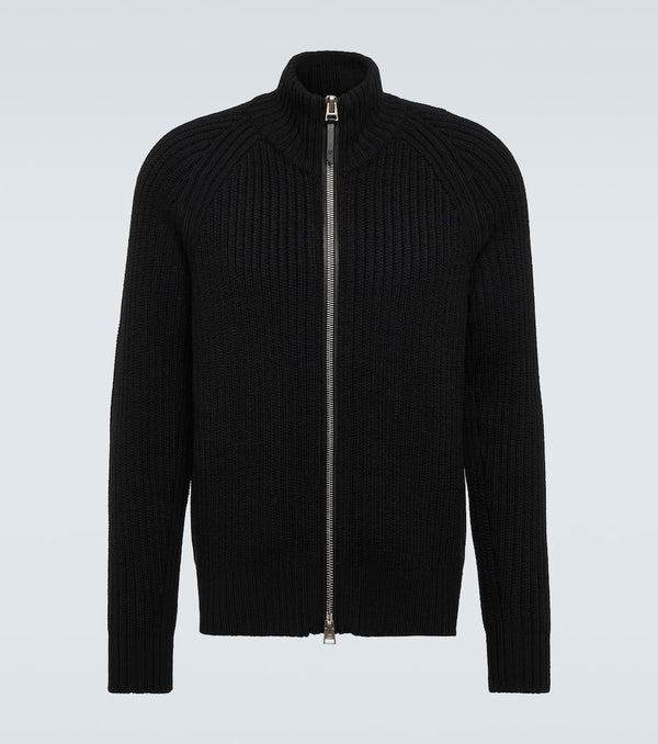 Tom Ford Wool and cashmere-blend zip-up sweater