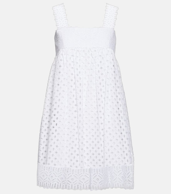 Tory Burch Cotton broderie anglaise minidress