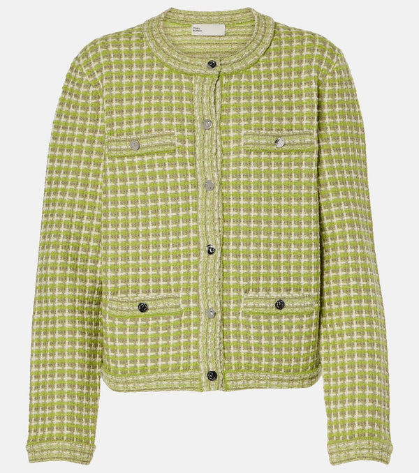 Tory Burch Knitted checked jacket