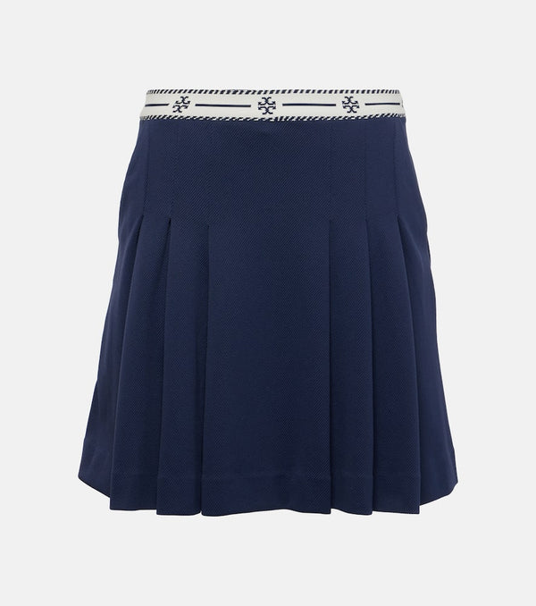 Tory Sport Logo ruffled miniskirt