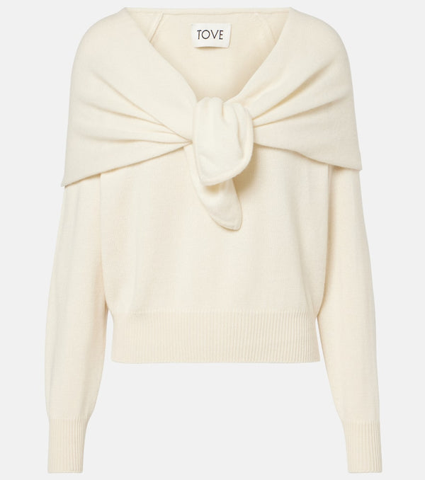 Tove Malia gathered cashmere sweater