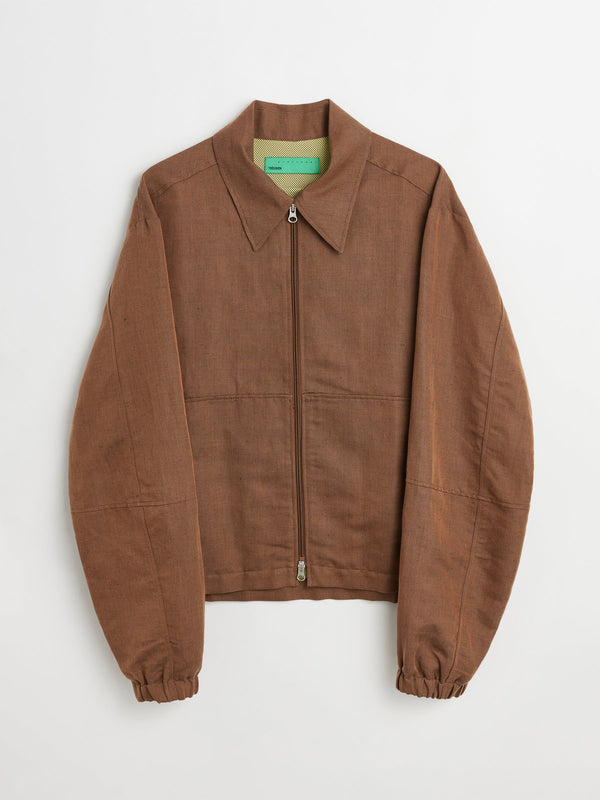 TRÈS BIEN everywear Zip Blouson Hemp Brown