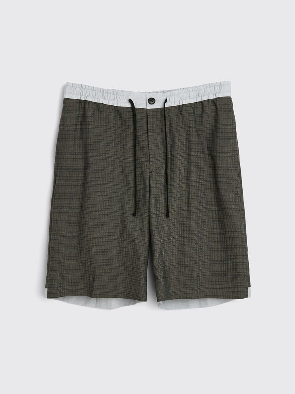 TRÈS BIEN everywear Sport Shorts Viscose Grey Check