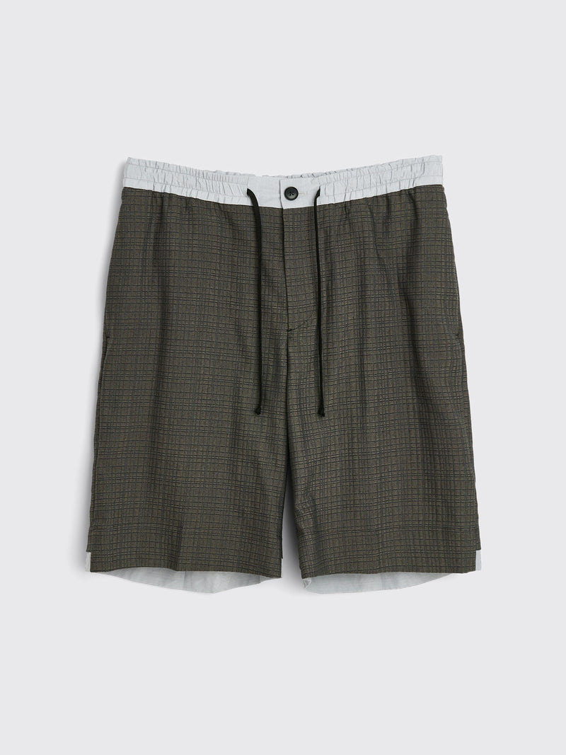 TRÈS BIEN everywear Sport Shorts Viscose Grey Check