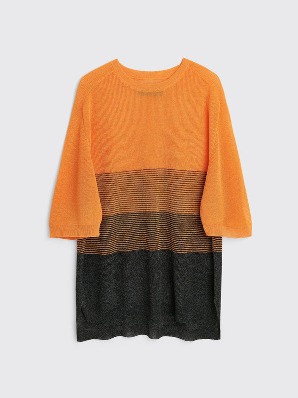 TRÈS BIEN everywear Gradient Sports Knit Orange Black