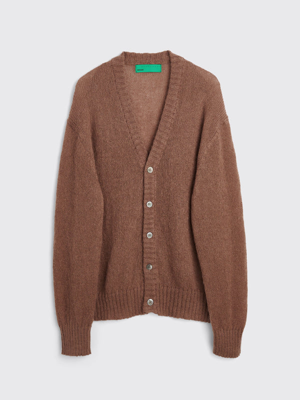 TRÈS BIEN everywear Fuzzy Light Cardigan Brown