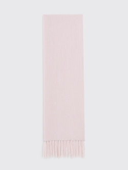 TRÈS BIEN everywear Rib Wool Scarf Merino Cashmere Light Pink