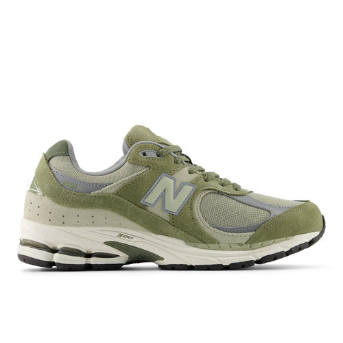 New Balance 2002R in Green Grey Suede Mesh