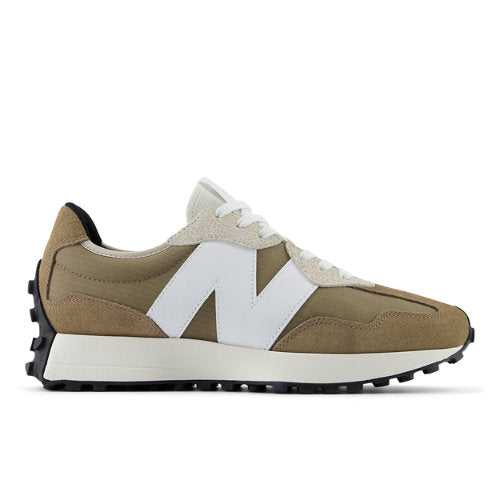 New Balance 327 in Brown White Suede Mesh