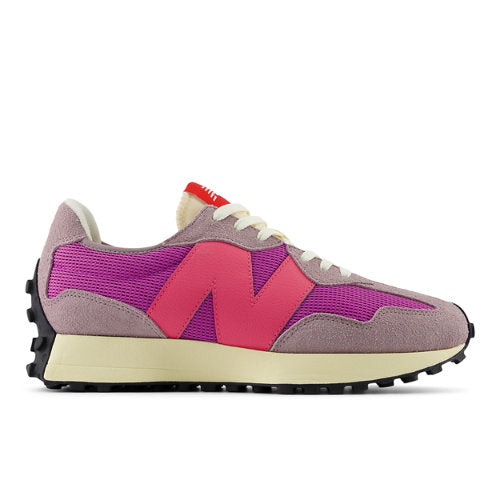 New Balance 327 in Purple Pink Suede Mesh
