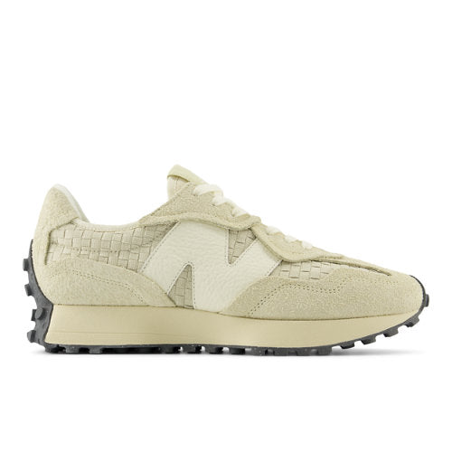 New Balance Unisex 327 in Beige Suede/Mesh, 