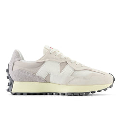 New Balance 327 in White Grey Suede Mesh