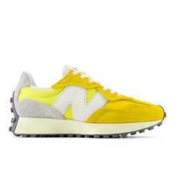 New Balance 327 in Orange Yellow Suede Mesh