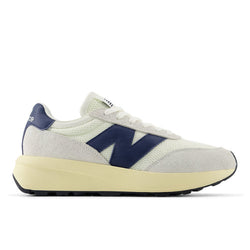 New Balance Unisex 370 in Blue/White Suede/Mesh, 