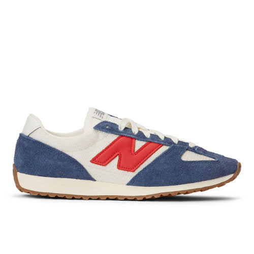 New Balance 471 in Blue Beige Red Suede Mesh