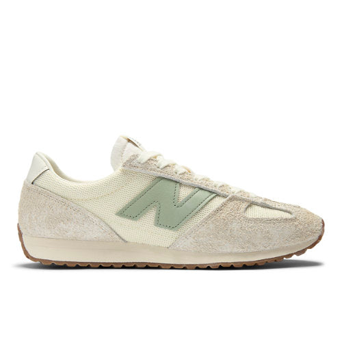 New Balance 471 in Beige Green Suede Mesh