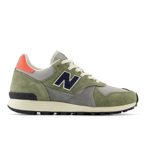 New Balance U475 in Green Grey Red Black Suede Mesh