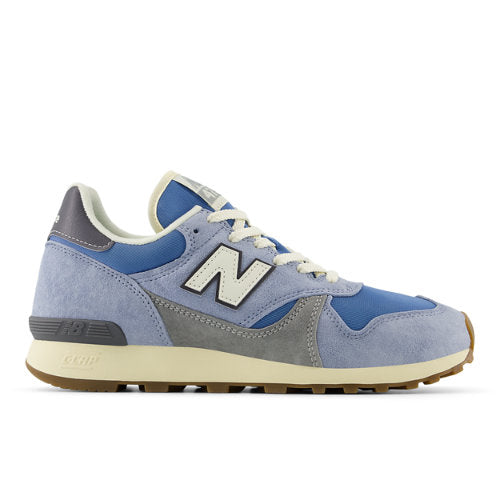 New Balance U475 in Grey Blue Suede Mesh