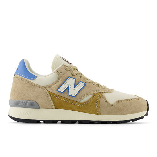 New Balance 475 in Beige Brown Blue Suede Mesh