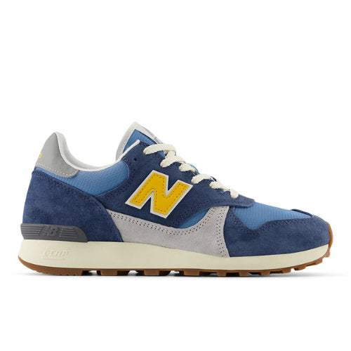 New Balance U475 in Blue Orange Grey Suede Mesh