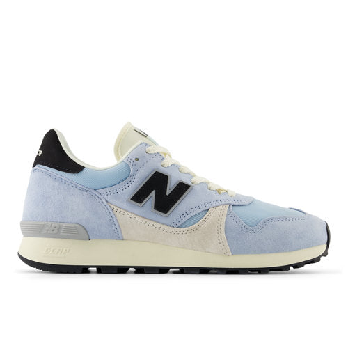 New Balance U475 in Blue Black Beige Grey Suede Mesh