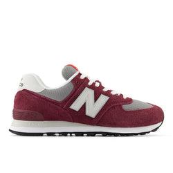 New Balance 574 in Purple Grey Suede Mesh