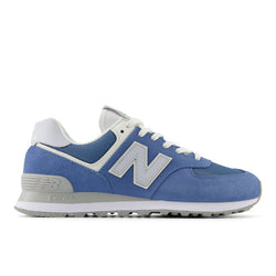 New Balance Unisex 574 in Blue/Grey/White Suede/Mesh, 