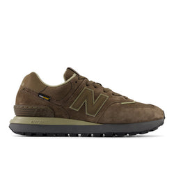 New Balance Men's 574 LEGACY in Brown/Green Leather, 