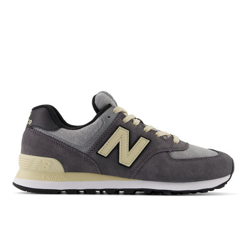 New Balance 574 in Grey Beige Suede Mesh