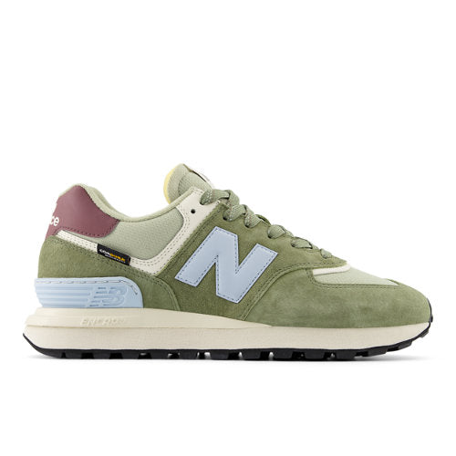 New Balance 574 LEGACY in Grey Blue Suede Mesh