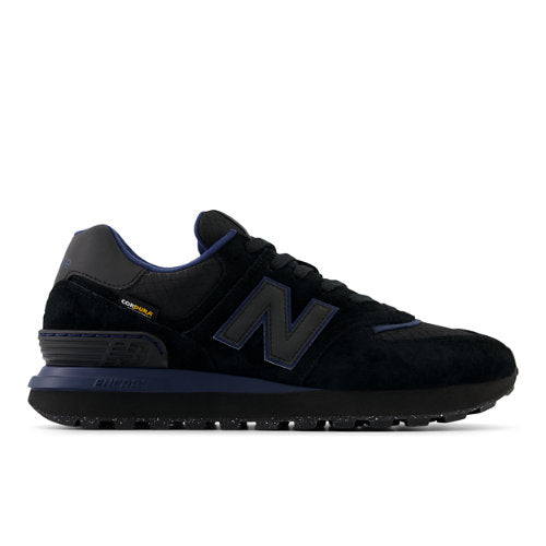 New Balance Men's 574 LEGACY in Black Leather, 