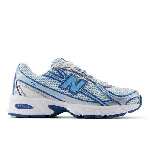 New Balance 740 in Blue White Suede Mesh