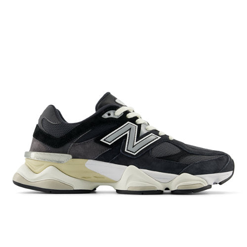 New Balance 9060 in Black Grey Suede Mesh