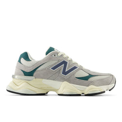 New Balance Unisex 9060 in Grey/Blue/Green Suede/Mesh, 