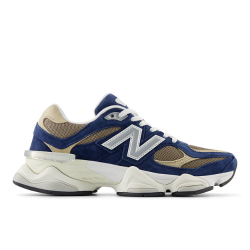New Balance 9060 in Blue Brown Beige Suede Mesh