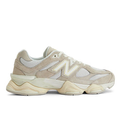 New Balance Unisex 9060 in White/Beige/Yellow/Orange Suede/Mesh, 