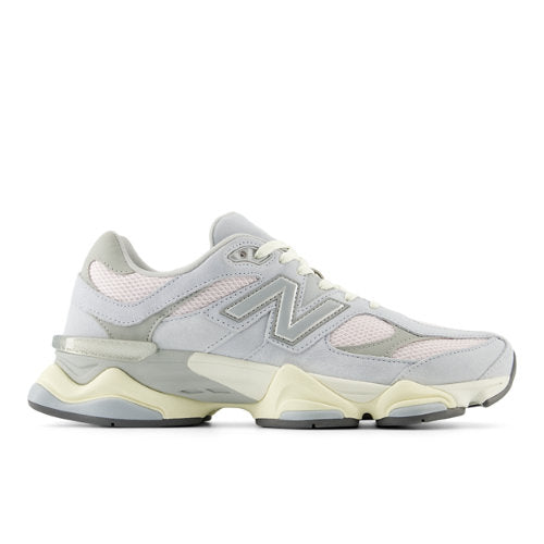 New Balance 9060 in Grey Pink Suede Mesh