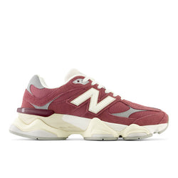 New Balance 9060 in Red Grey Beige Leather