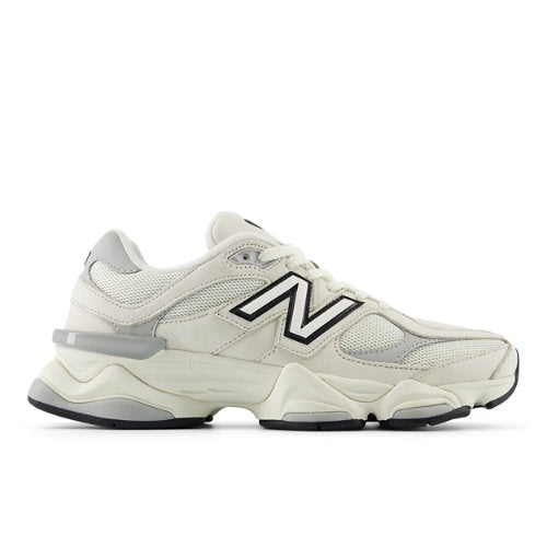 New Balance 9060 in White Grey Black Suede Mesh