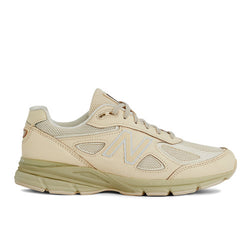 New Balance Unisex Made in USA 990v4 in Beige/Brown Suede/Mesh, 