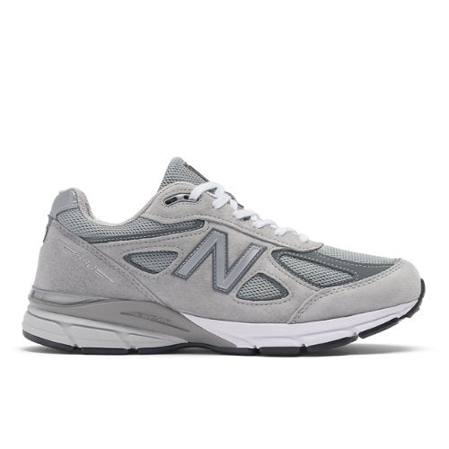 New Balance Made in USA 990v4 Core in Grey Leather